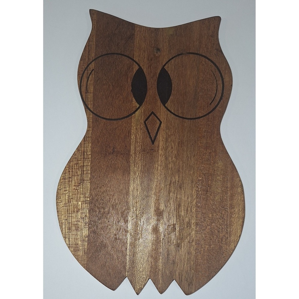 owl cutting decor charcuterie board